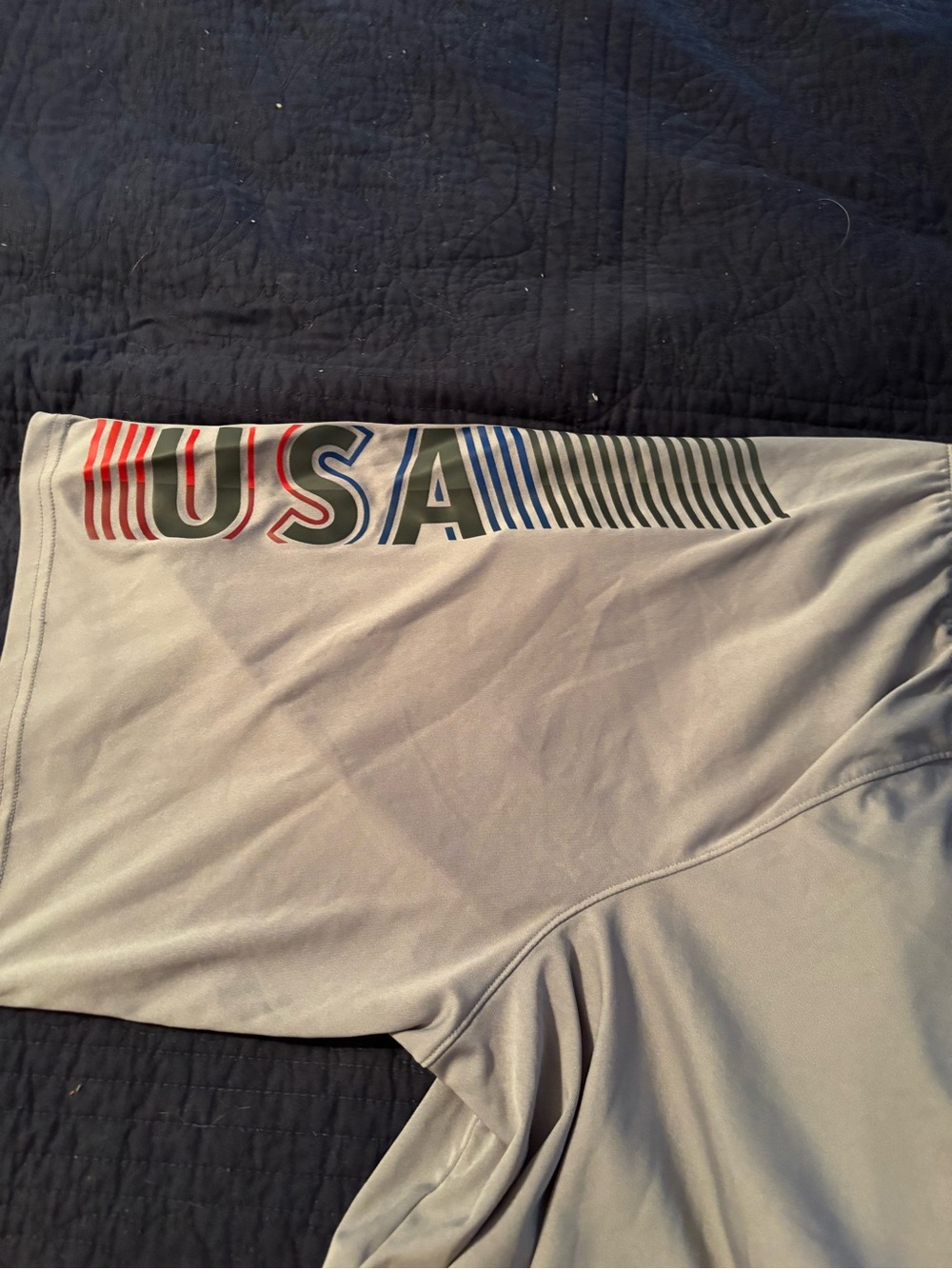 Under Armour Light Gray Athletic Shorts with Red Drawstring